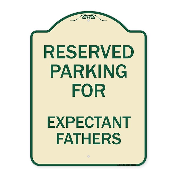 Signmission Parking Reserved for Expectant Fathers Heavy-Gauge Aluminum Sign, 18" L, 24" H, TG-1824-23389 A-DES-TG-1824-23389 - main